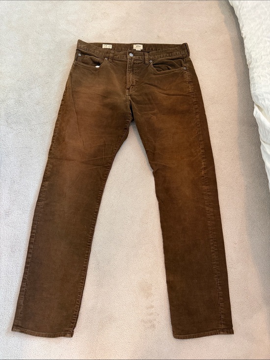 J. Crew Other - Brown Corduroy Straight-Leg Pants